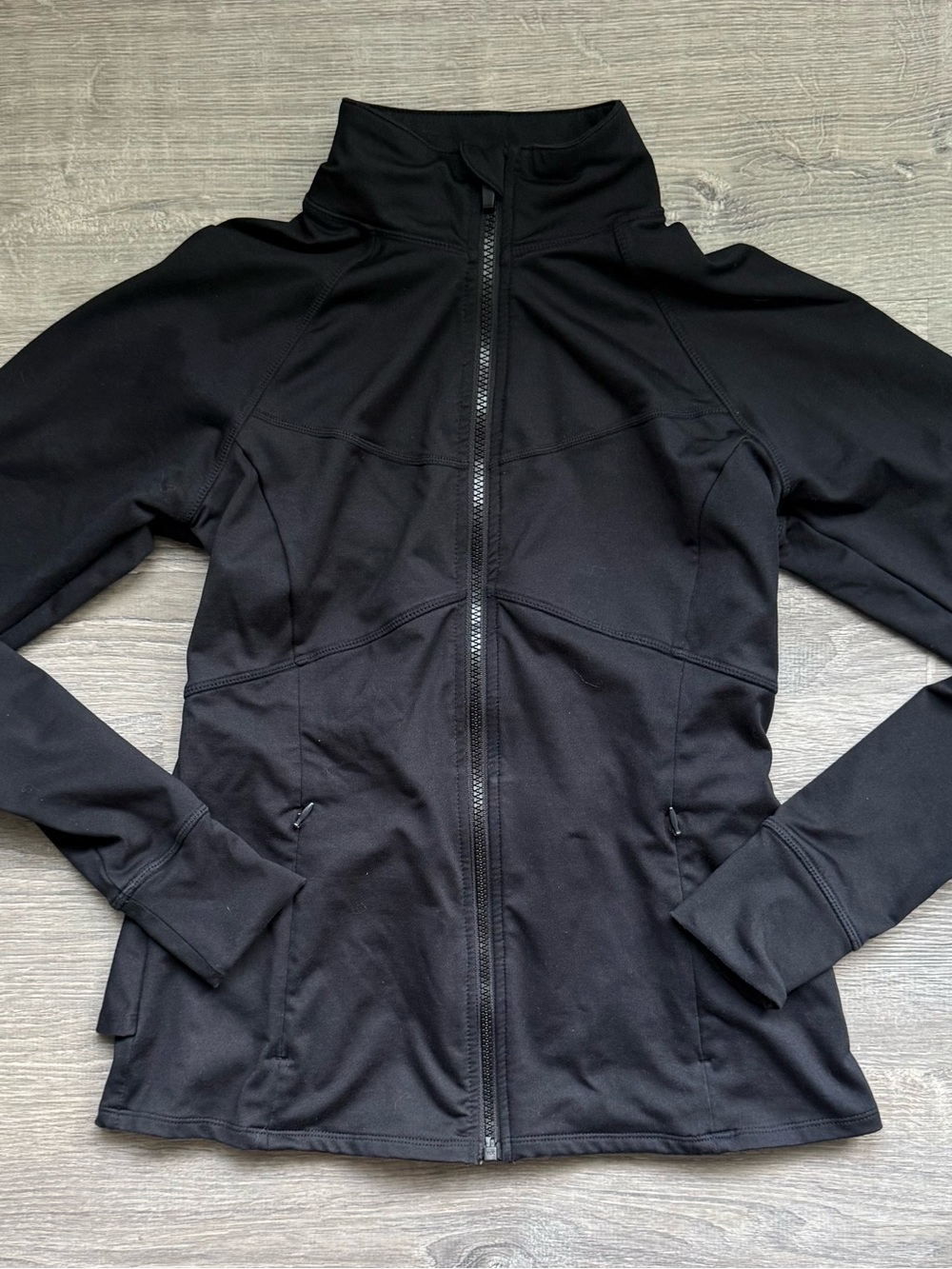 Fabletics Women’s Sm Black Full-Zip Utility Athletic Jacket Zippered Pockets